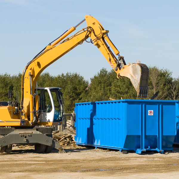 what size residential dumpster rentals are available in Hartstown Pennsylvania